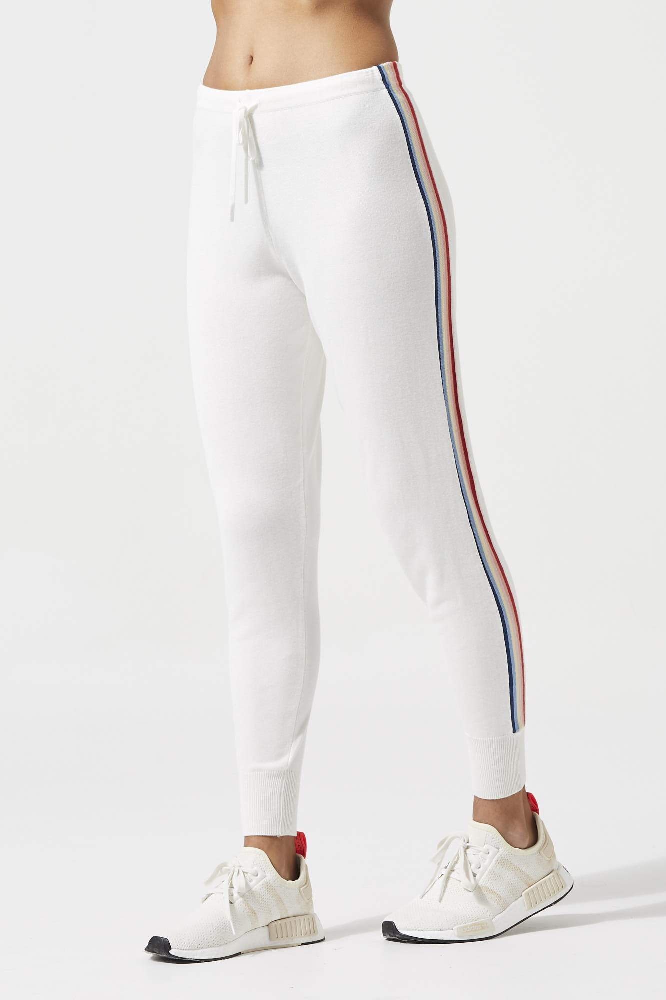 Rainbow stripe jogger discount